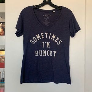 BLUE V NECK SHIRT: NAME YOUR PRICE